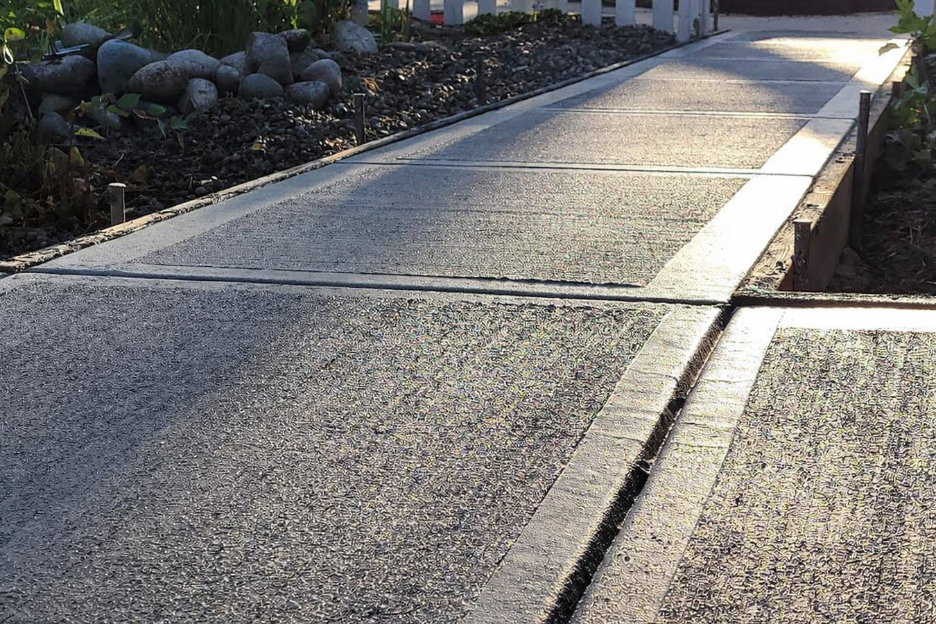 Concrete sidewalk building in San Rafael, CA